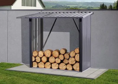 Obrázek produktu pro Stojan na palivové dříví D150 x 75 x 142/154 cmpozinkovaný a lakovanýProcurement artic el
