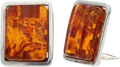 Produktbild von JuwelmaLux Ohrclips 925/000 Sterling Silber mit Bernstein JL47-06-0177