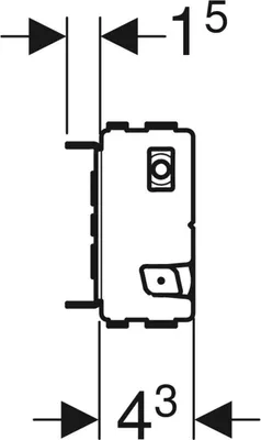 Produktbild von Geberit 461740001 GIS Traverse für AP-Armatur,