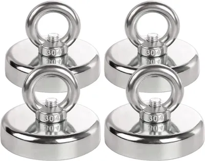 Produktbild von Neodym Magnet, stark, 36 mm, 55 kg Zugkraft, für Magneetvissen