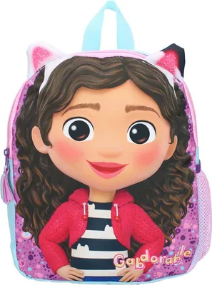 Imagen del producto de Mochila infantil Vadobag de 9 litros, diseño "Gabby's Dollhouse", colección "Fluffy Friends"