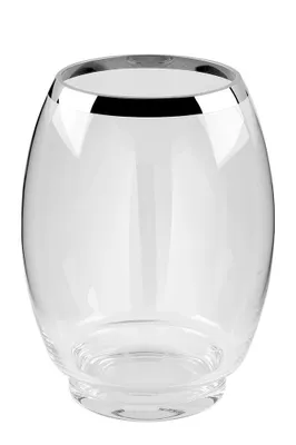 Produktbild von Fink YORK, Ersatzglas, Glaszylinder mit Boden, Glas mit Platinumrand, transparent, H. 29 cm, D. 22 cm Höhe: 29.00 cm Durchmesser: 22.00 cm 112052