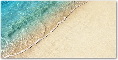 Produktbild von Tulup® Leinwandbild - 140x70 cm - Wandkunst - Drucke auf Leinwand - Leinwanddruck  - Landschaften - Blau - Welle Strand