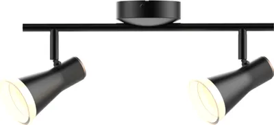 Obrázek produktu pro Nastavitelná nástěnná a stropní LED lampa 2, černá, 3000 K, BERG 318169 Polux
