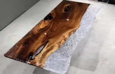 Produktbild von Transparenter Harztisch Edle Tischplatte Esszimmer Robuste Tische