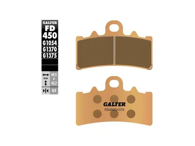 Immagine prodotto di Guarnizioni per freni GALFER "FD450 Set G1370, Sinterm