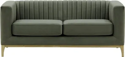 Produktbild von Zweisitzer-Sofa Slender Wood-Velluto 19-wax black