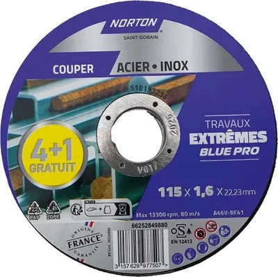 Produktbild von Satz mit 4+1 115x1,6 Stahl-/Edelstahl-Extremscheiben