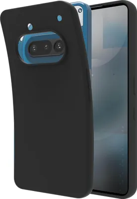 Image de Cazy Coque compatible avec Nothing Phone (3a) Coque en Silicone - Coque Flexible - Noir