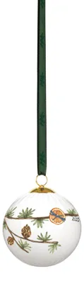 Immagine prodotto di Palla decorativa per l'albero di Natale Kähler Hammershøi 2025, diametro 6 cm, bianca