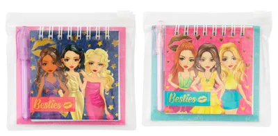 Produktbild von Mini kroužkový blok s tužkou Besties