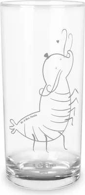 Produktbild von Mr. & Mrs. Panda Tumbler Garnele Franzose 200 ml - Transparent - Geschenk, Trinkglas, Krabbe, Glas, Cocktailglas, Meer, Wasserglas, Französisch