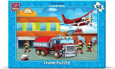 Image de KUNSTPUZZLE Une bande de pompiers, 48 puzzles