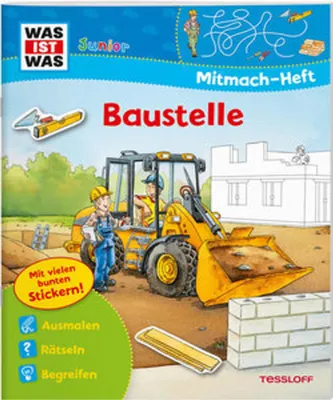 Produktbild von WAS IST WAS Junior Mitmach-Heft Baustelle