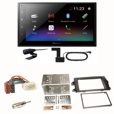 Produktbild von Pioneer DMH-A340DAB Digitalradio Bluetooth Einbauset für Suzuki SX 4 Fiat Sedici