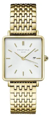 Produktbild von ROSEFIELD Damenuhr  Boxy Gold eckig QWSG-Q09