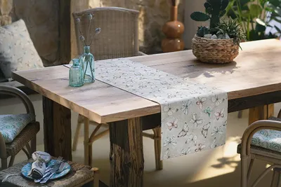 Immagine prodotto di Runner da tavola 40 x 140 cm motivo farfalle Tovaglia da tavola