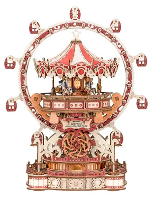 Inspirebox, 3D DIY Holz Puzzle, Muziekdoos, Surprise Amusement Park, LF09, 28,3 x 20,3 x 35,7 cm