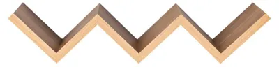 Obrázok produktu pre Nástenná polica 59 cm, MDF, dubová farba, do obývačky