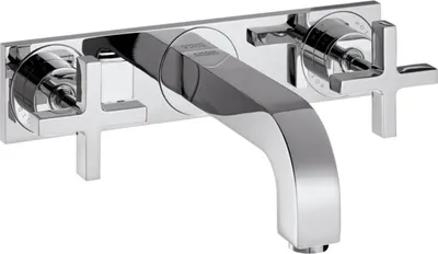 Produktbild von hansgrohe Fertigmontageset Axor Citterio UP-3-L-Waschtischarmatur, m Kreuzgriffe, chrom