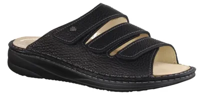 Produktbild von Finn Comfort Keros Herrenpantolette, Leder, Schwarz, Weichbettung - Passformübersicht Finn comfort Marken Finn Comfort FinnMellow, Schwarz, leder (rabo)