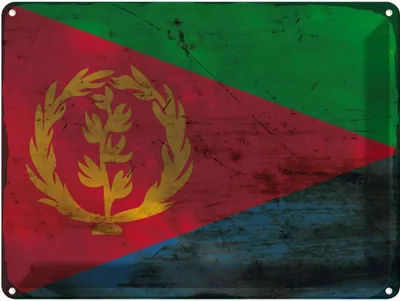 Zdjęcie produktu dla vianmo Blaszany znak 30x40 cm Eritrea Flag of Eritrea