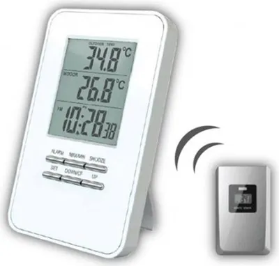 Obrázek produktu pro Solight TE44, Bílá, Vnitřní teploměr, Venkovní teploměr, Teploměr, Teploměr, -9 - 50 °C, -50 - 70 °C