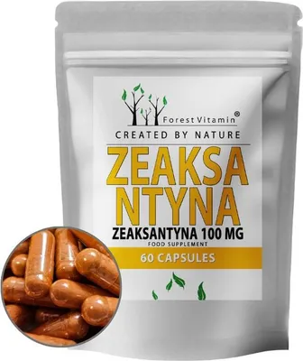 Produktbild von Zeaxanthin 20 mg - 60 Kapseln - hochdosiert Extrakt - Forest Vitamin