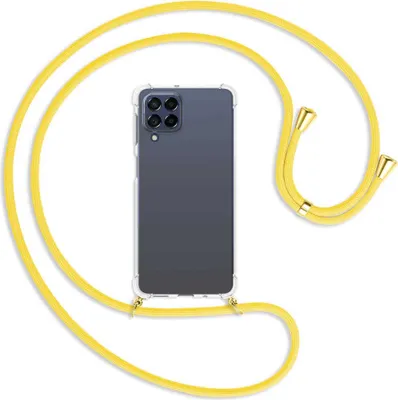 Produktbild von Handykette Backcover-Schutzhülle mit Band (Metall goldfarben) für Samsung Galaxy M53 5G - gelb
