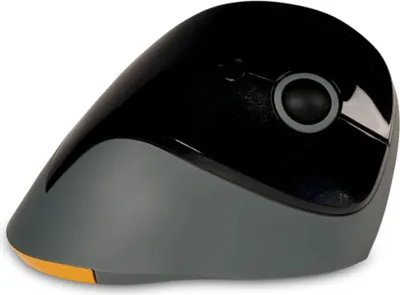 Produktbild von BakkerElkhuizen PRF Mouse Wireless Dark Grey, rechts, Vertikale Ausführung, Optisch, RF Wireless, 1600 DPI, Schwarz, Grau