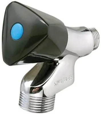 Immagine prodotto di Valvola di sfiato con valvola di non ritorno, 1/2 x 3/4 di pollice, con pulsante nero, per tubazioni dell'acqua
