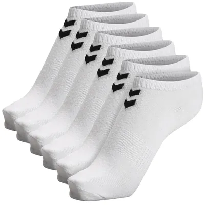 Produktbild von hummel, hmlCHEVRON 6-PACK ANKLE SOCKS, WHITE/WHITE, 10
