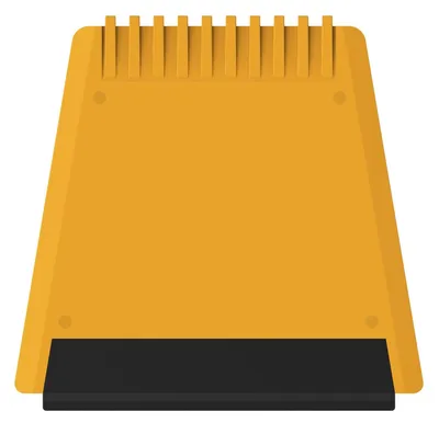 Image de Gratte-glace "Logo" jaune standard