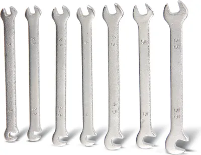 Produktbild von Feinmechanik-Gabelschlüsselsatz, 3...5,5 mm, 7-teilig
