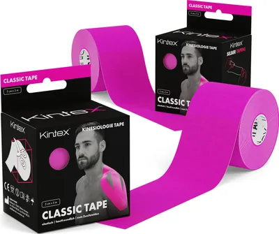 Produktbild von 2 Rollen Kintex Kinesiologie Tape Classic 5 cm x 5 m  Pink