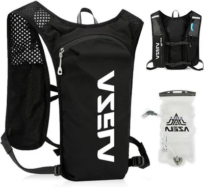 Obrázok produktu pre Reflexná bežecká vesta s vreckom na fľašu – nastaviteľná – outdoor – pre ženy a mužov