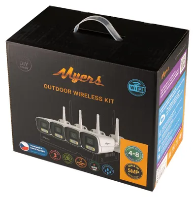 Obrázek produktu pro 5Mp WiFi sada 8kanálů 4xBullet Myers