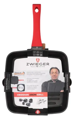Zdjęcie produktu dla Patelnia grill 28cm Obsidian Zwieger