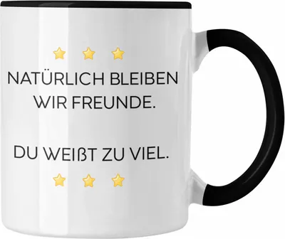Produktbild von Trendation - Lustige Tasse mit Spruch für Beste Freundin Arbeit Büro Lustig Tassen Becher mit Sprüchen Kollegin Geschenk Sarkasmus (Schwarz)