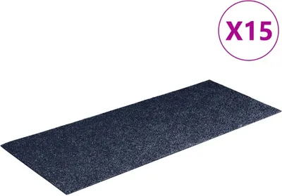 Obrázok produktu pre vidaXL Samolepiace podložky na kroky 15 ks 60x25 cm Šedá Modrá Obdĺžniková