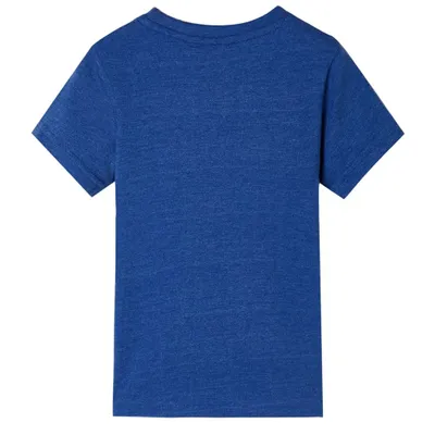 Immagine prodotto di vidaXL Maglietta da bambino blu scuro melange 128