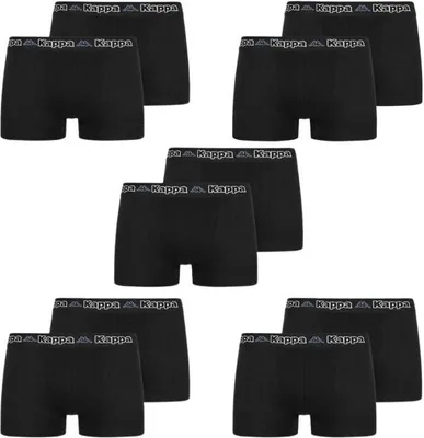 Produktbild von Kappa boxerky pánske čierne 10 pack