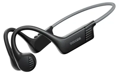 Image de Casque à conduction osseuse, autonomie de 10 heures, conception étanche, noir-gris