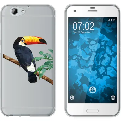 Produktbild von PhoneNatic Case kompatibel mit HTC One A9s Silikon-Hülle Vektor Tiere M5