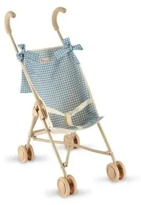 Produktbild von Kinderwagen für Puppen bis 57 cm, beige-blau