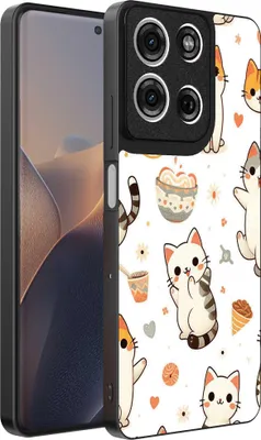 Obrázek produktu pro Vhodné pro Motorola Edge 60 Pro Pouzdro na telefon s potiskem kočky - TPU zadní kryt pouzdro kočka - Smartphonics