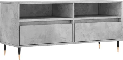 Obrázok produktu pre vidaXL TV skrinka betónová sivá 100x34,5x44,5 cm odvodený drevený výrobok