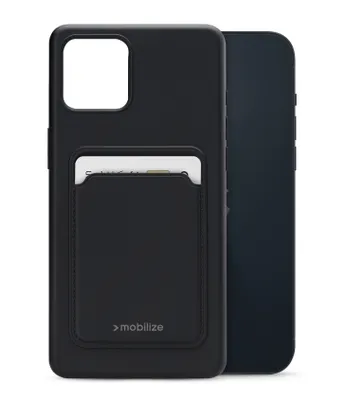 Imagen del producto de Funda de silicona para tarjetas, color mate, compatible con Apple iPhone 14 Plus