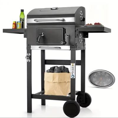 Productafbeelding van Houtskoolbarbecue - BBQ Grill - Smoker - Buitenbarbecue - Tuinbarbecue - Dubbel Grilloppervlak
