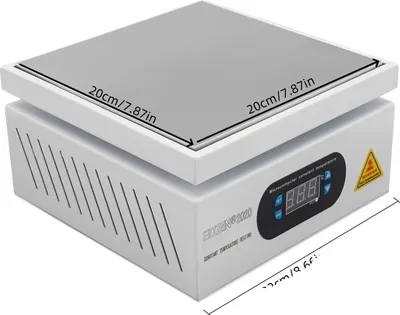 Produktbild von Vorheizstation, Temperaturbereich 0-500°C, 700W Leistung, WEISS